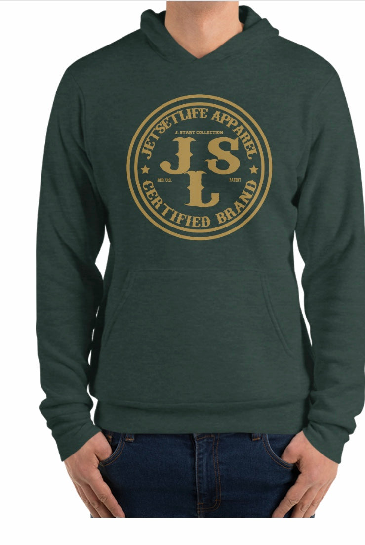 JSL  Army Green & Gold Pullover