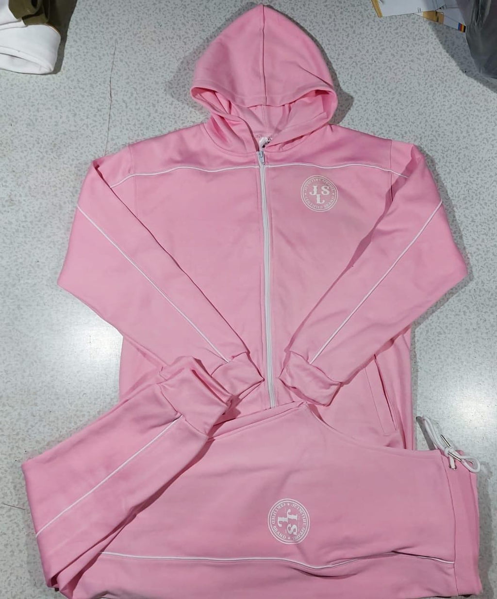 Pink & White Tracksuit